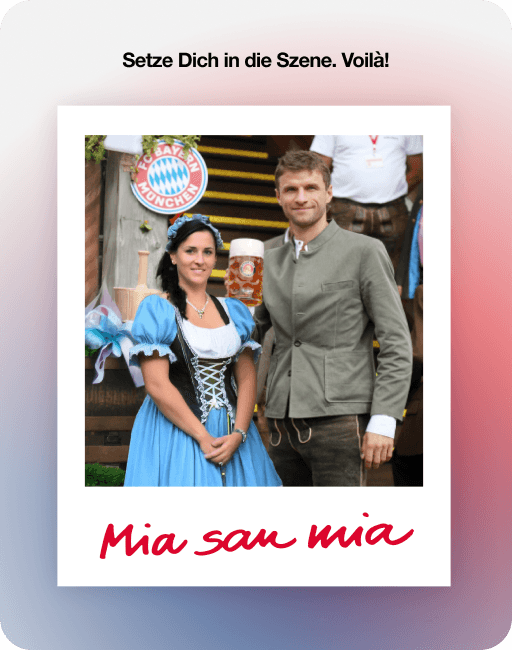 Setze Dich in die Szene