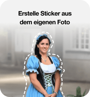 Erstelle Sticker aus dem eigenen Foto
